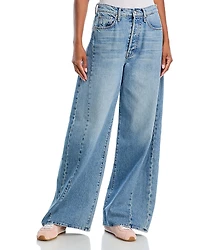 Mother The Pipe Dream Button Sneak High Rise Jeans