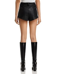 Faux Leather Hot Shorts