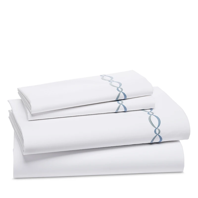 Matouk Brando Embroidered Percale Sheet Set, King - Exclusive