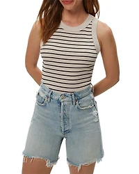 Gina Stripe Ultra Rib Tank