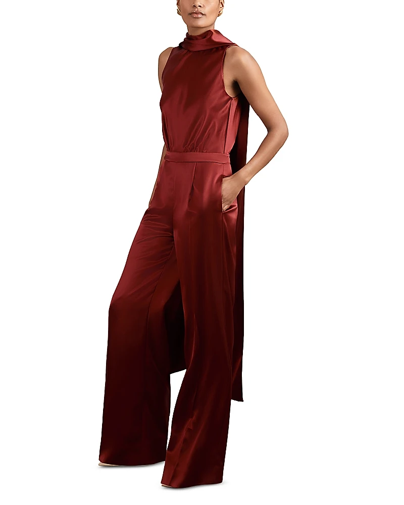 Reiss Farah Occasion Capeback Jumpsuit