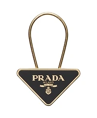 Prada Enameled Metal Key Ring