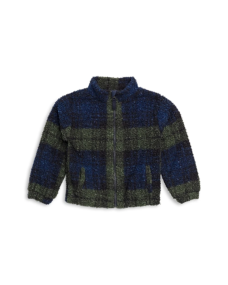 Splendid Boys' Plaid Teddy Fleece Jacket - Little Kid