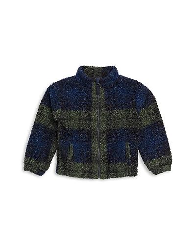 Splendid Boys' Plaid Teddy Fleece Jacket - Little Kid