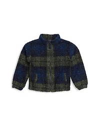 Splendid Boys' Plaid Teddy Fleece Jacket - Little Kid