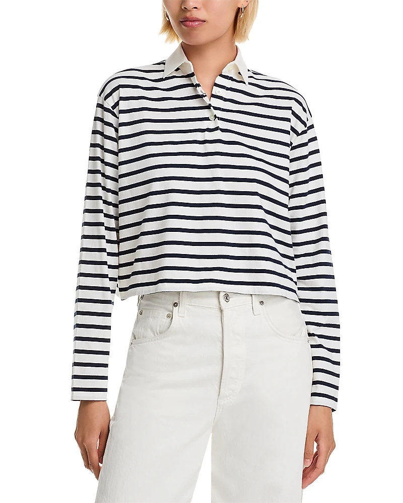 Kule The Lexie Cropped Rugby Shirt