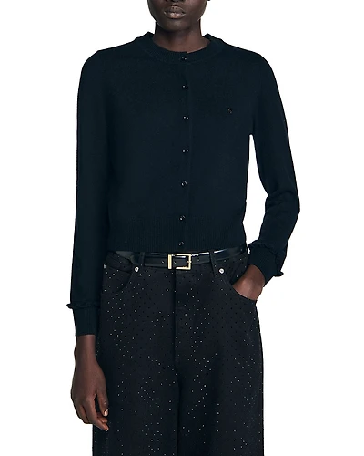 Sandro Emile Ruffled Cardigan