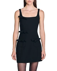 Sandro Short Dress with Bows
