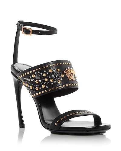 Versace Medusa Embellished Sandals