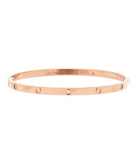 Pre-Owned Cartier Small Love 6 Diamond Bracelet 18K Rose Gold and Diamonds