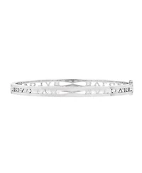 B.Zero1 Hinged Bangle Bracelet 18K White Gold