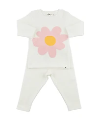 oh baby! Girls' Daisy Applique Two Piece Set - Baby