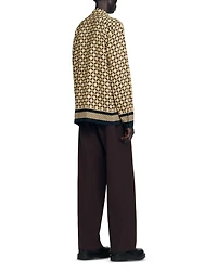Printed Loose Fit Button Shirt