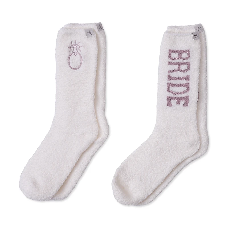 Barefoot Dreams CozyChic Bridal Socks, 2 Pairs