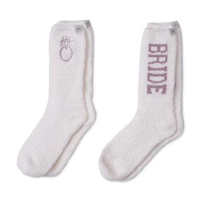 Barefoot Dreams CozyChic Bridal Socks, 2 Pairs