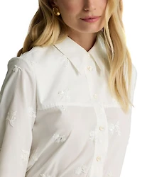 Floral Sequin Embroidered Top