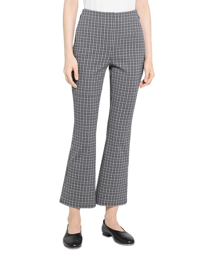 Kick Flare Plaid Pants