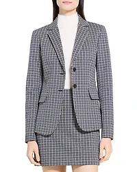 Theory Carissa Plaid Blazer