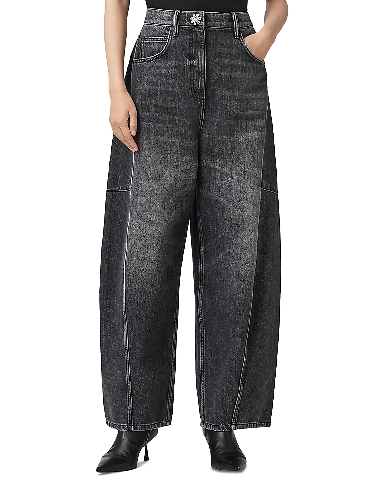 Allsaints Carter High Rise Barrel Leg Jeans