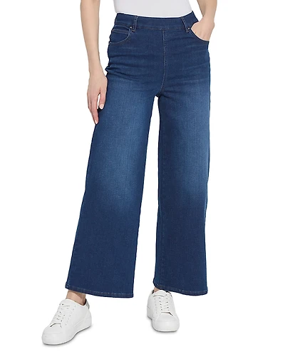Lysse Sylvie Pull On Wide Leg Jeans