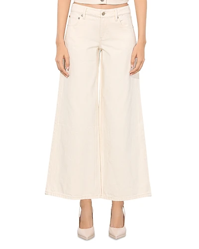 Alice and Olivia Amazing Low Rise Cropped Wide Leg Jeans