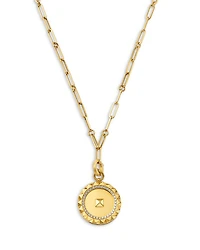 18K Yellow Gold Diamond Obelisco Medallion Paperclip Necklace, 19"