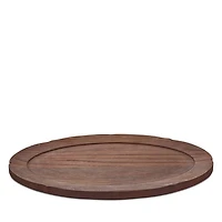 Silhouette Oval Tray, Dark Brown