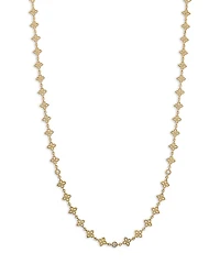 Roberto Coin 18K Yellow Gold Diamond Principessa Flower Necklace, 17