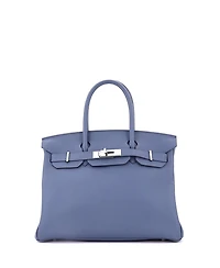 Pre-Owned HERMES Birkin Handbag Togo with Palladium Hardware