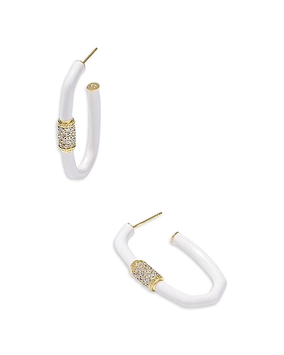 Kendra Scott Emery Pave Link Hoop Earrings