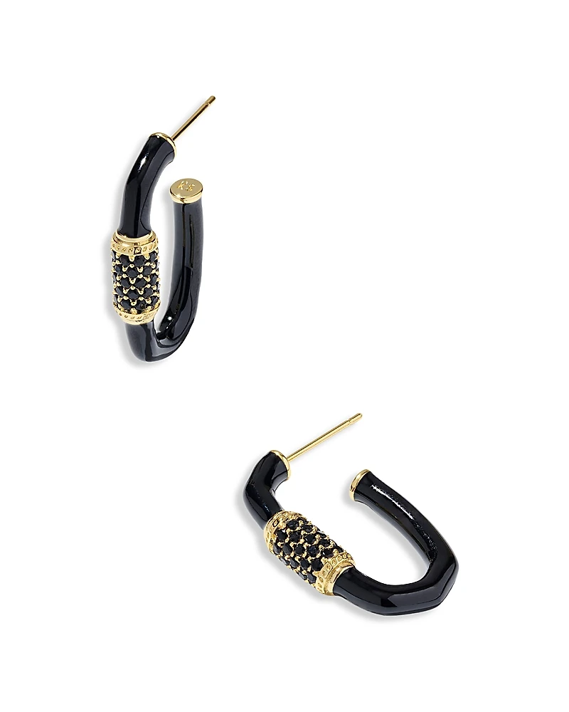 Kendra Scott Emery Pave Link Hoop Earrings