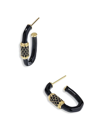 Kendra Scott Emery Pave Link Hoop Earrings