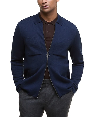 Barbour Crosscombe Zip Front Sweater