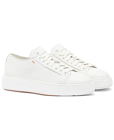 Santoni Women's Anginal Tumbled Leather Sneaker