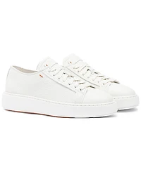 Santoni Women's Anginal Tumbled Leather Sneaker