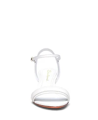 Women's Leather Mid-heel Sandal