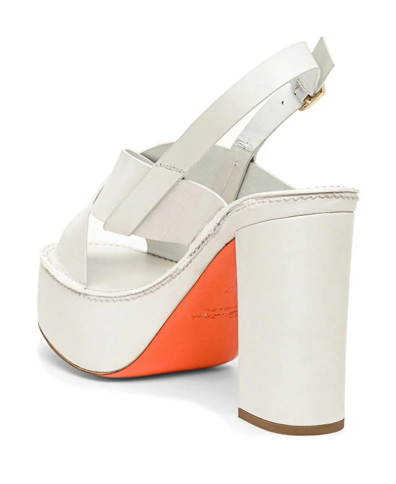 Women's Leather High-heel Sandal