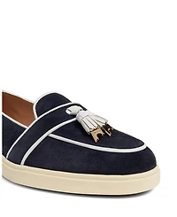 Women's Suede and Leather Tassel Loafer