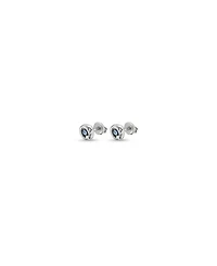 Sterling Silver Plated With Crystal Earrings