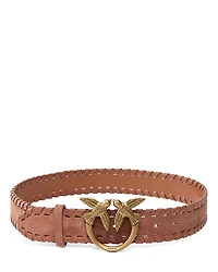 Pinko Women's Love Berry Weaving Leather Belt