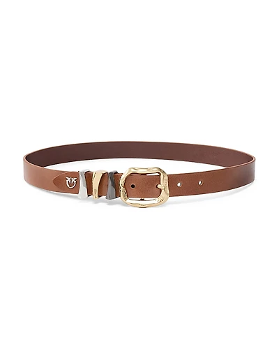 Pinko Women's Chunky Leather Belt