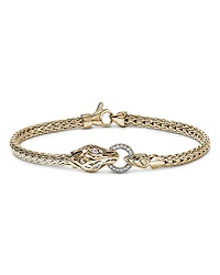 John Hardy 14K Yellow Gold Diamond Naga Bracelet, 0.07 tcw