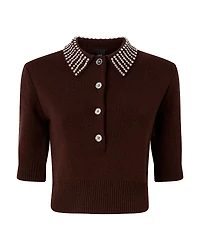 Pinko Emilia Rhinestone Embellished Sweater