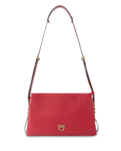 Pinko Triplet Mini Vitello Leather Shoulder Bag