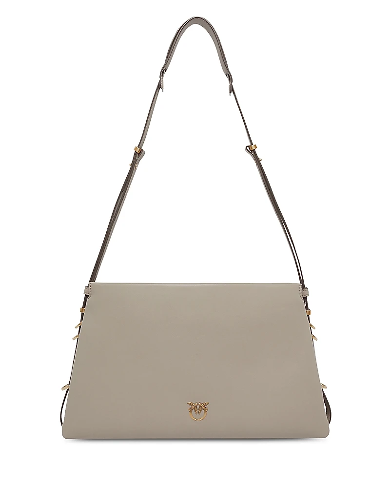 Pinko Triplet Vitello Leather Shoulder Bag