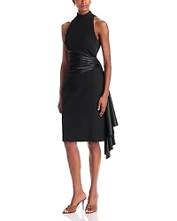 Eliza J Ruched Cocktail Dress