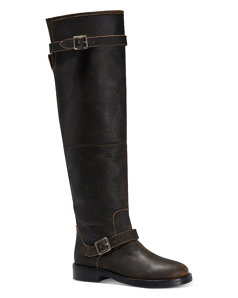 Simkhai Women's Noah Leather Buckled Boots