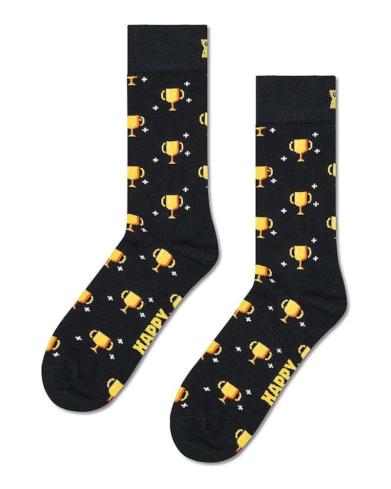 Happy Socks You Win Trophy Print Socks