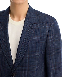 Plaid Regular Fit Soft Sport Coat