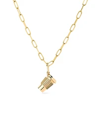 Ana Luisa Solid Gold Coffee Charm Necklace